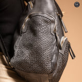 Volterra backpack in woven leather