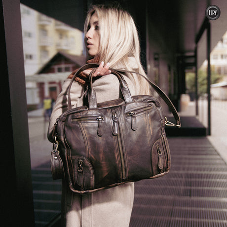 Borsa Heritage 49 in pelle - Edizione limitata